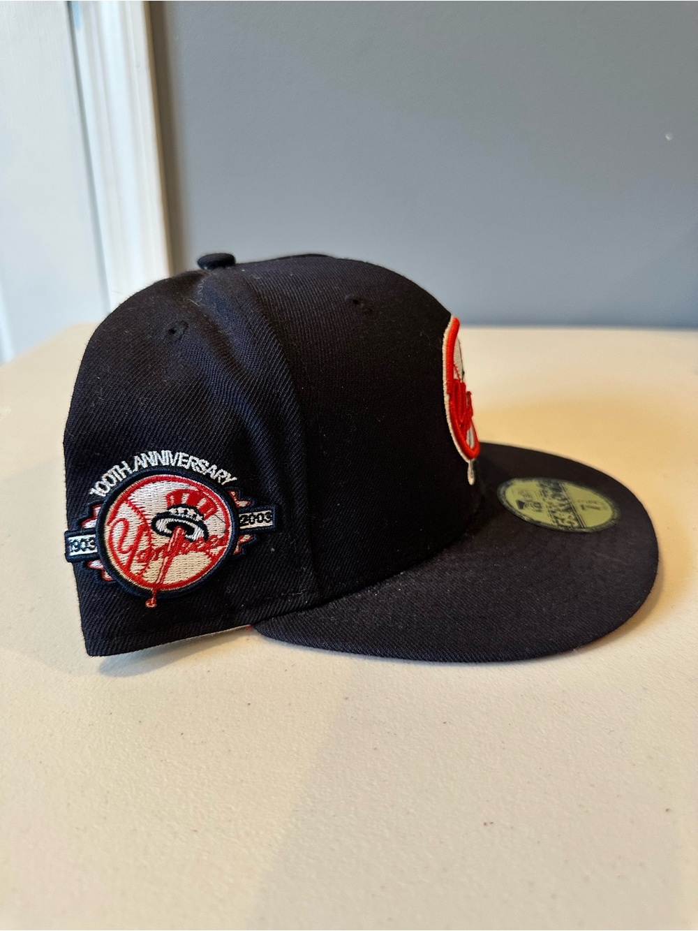 NEW YORK YANKEES "TOP HAT LOGO" (100TH ANN ) NEW ERA 59FIFTY FITTED - Picture 5 of 8